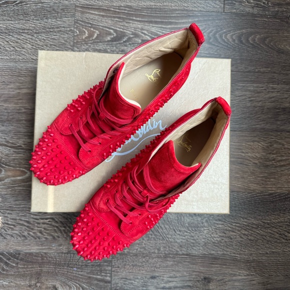 Louis
High-top sneakers - Veau velours and spikes - Red- Men - Picture 4 of 7